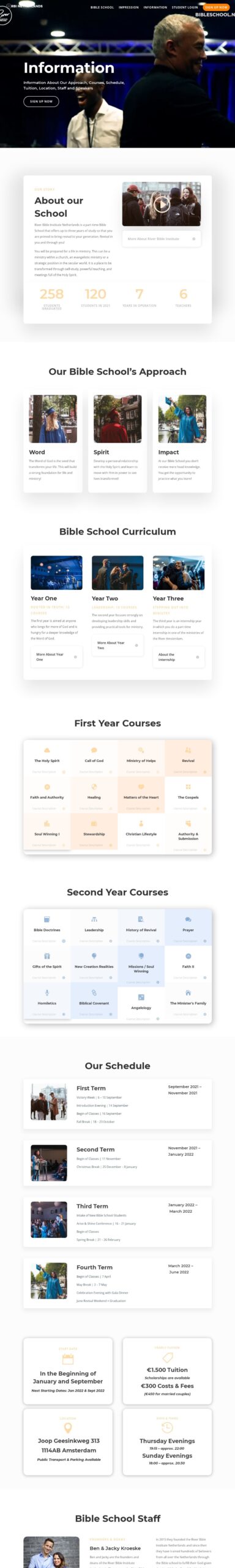 New Information - Bible School