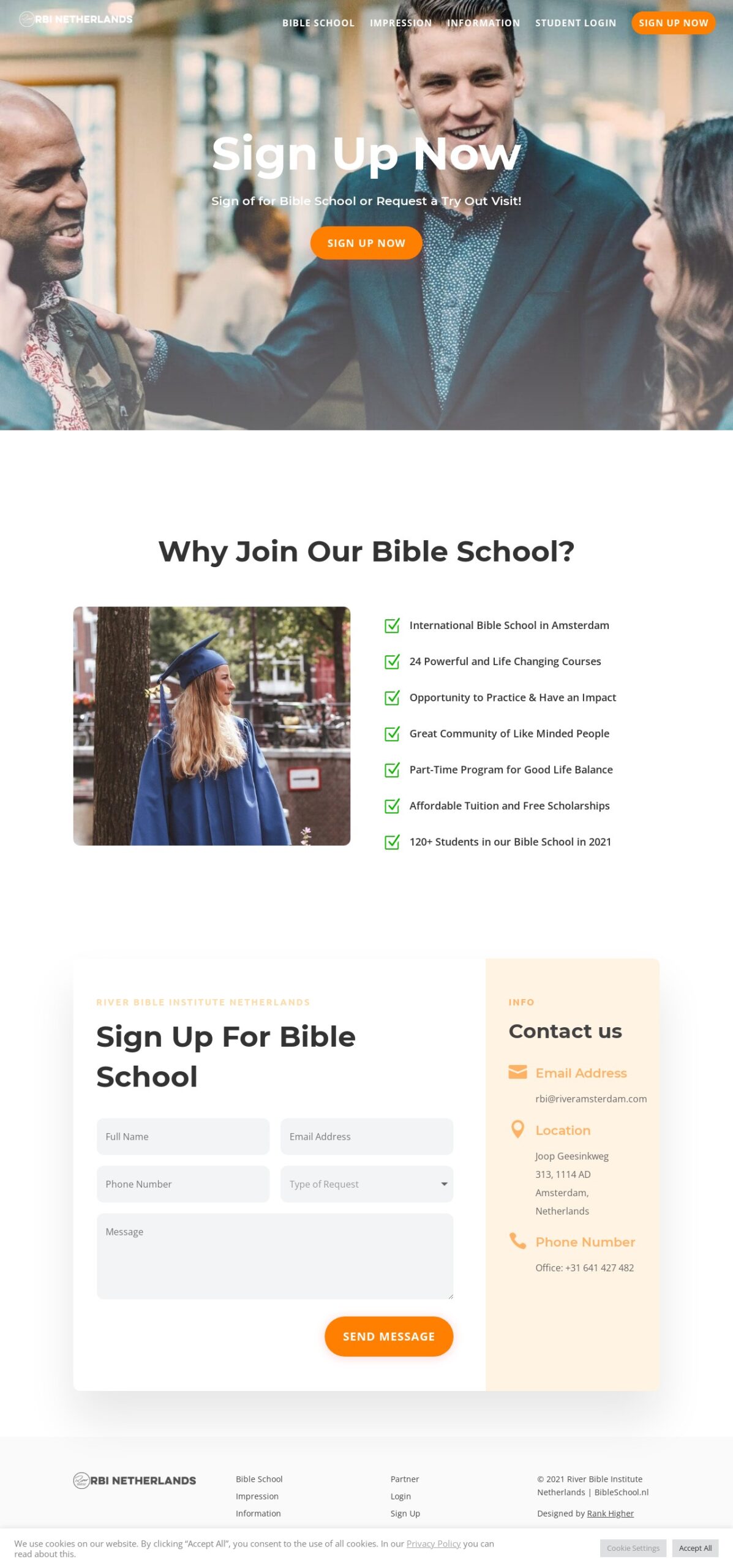 Sign Up - Bible School